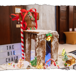The Big Chair in Anacostia made of gingerbread 