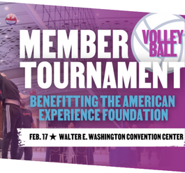 Member volleyball tournament graphic  