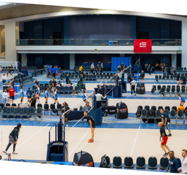 Member volleyball tournament courts 